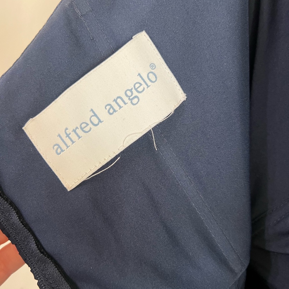 Alfred Angelo Strapless Navy Cocktail Dress - Picture 4 of 6